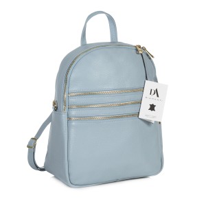 Rucsac din piele naturala, model DiAmanti Salvo Azzuro